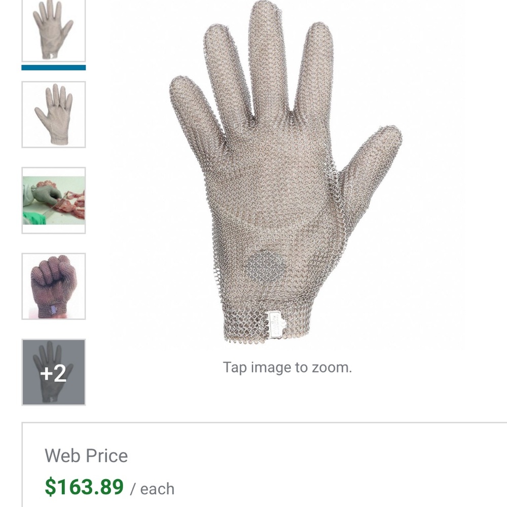 Niroflex2000 stainless steel cutting  glove size large open to offfers